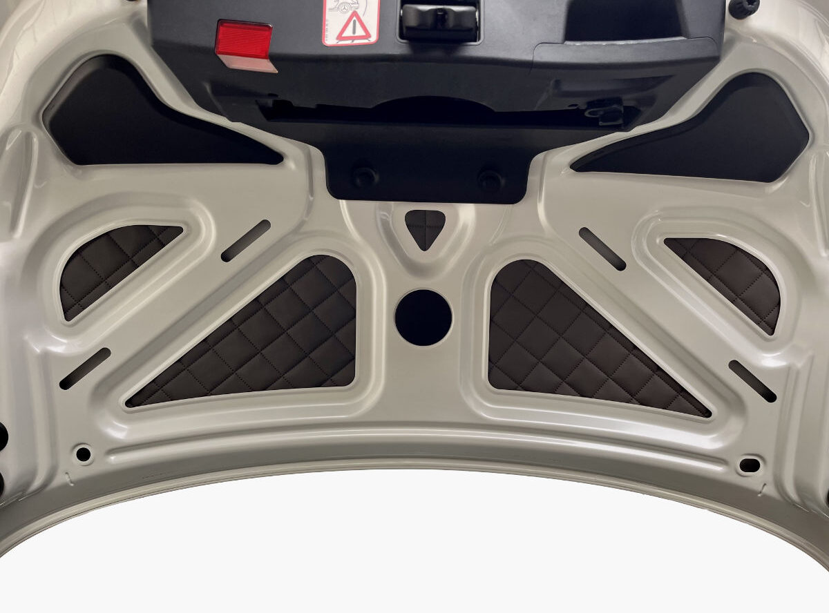 Kofferraumdeckel Verkleidung Mercedes SLK R172 Anthrazit mit Steppprägung Kofferraumdeckel Verkleidung Mercedes SLK R172 Anthrazit mit Steppprägung