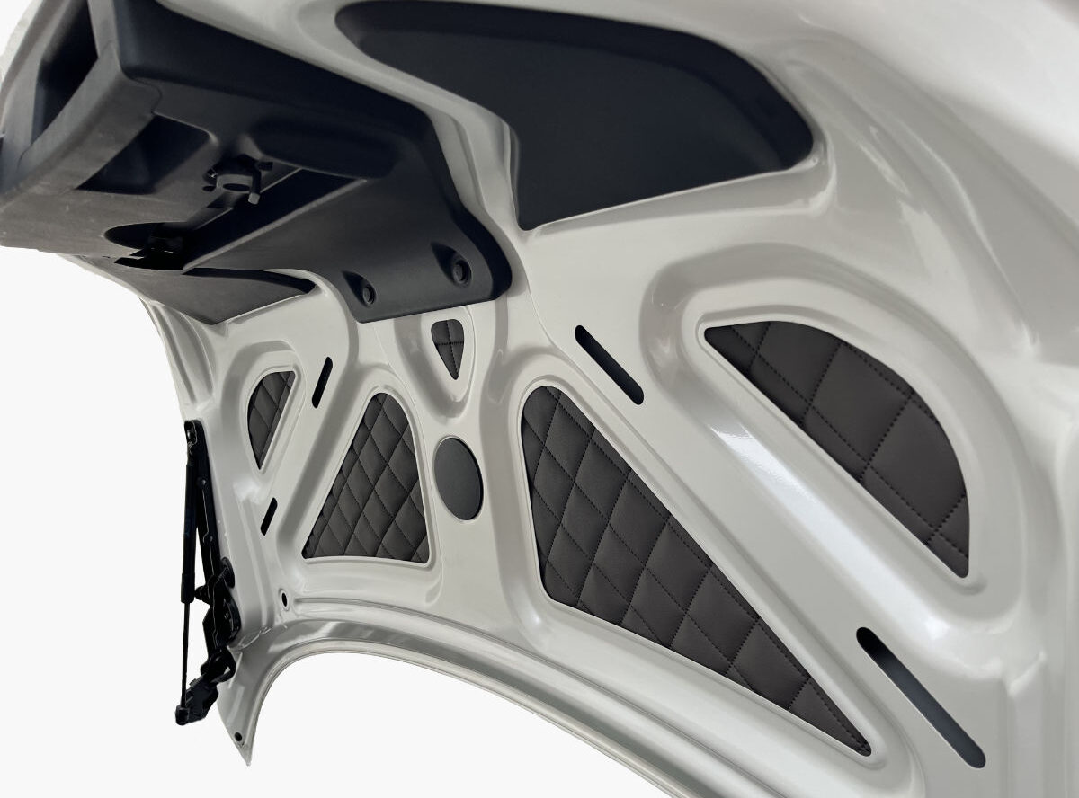 Mercedes SLK R172 Kofferraumdeckel Verkleidung Anthrazit mit Steppprägung Mercedes SLK R172 Kofferraumdeckel Verkleidung Anthrazit mit Steppprägung